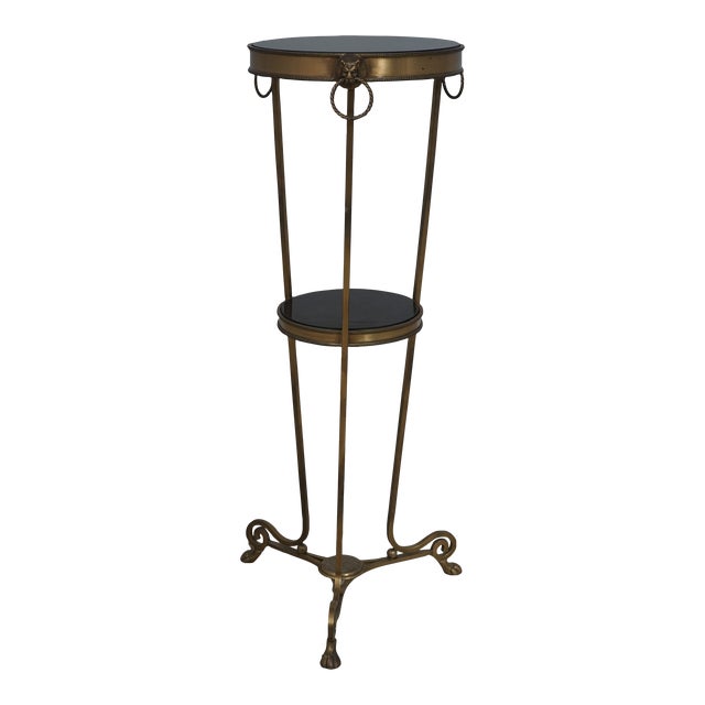 Bronze & Marble Regency Style Tiered Stand For Sale
