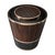 Art Deco "L'uovo" Side Table With Bronze and Finely Crafted Woods, Handmade For Sale - Image 3 of 6