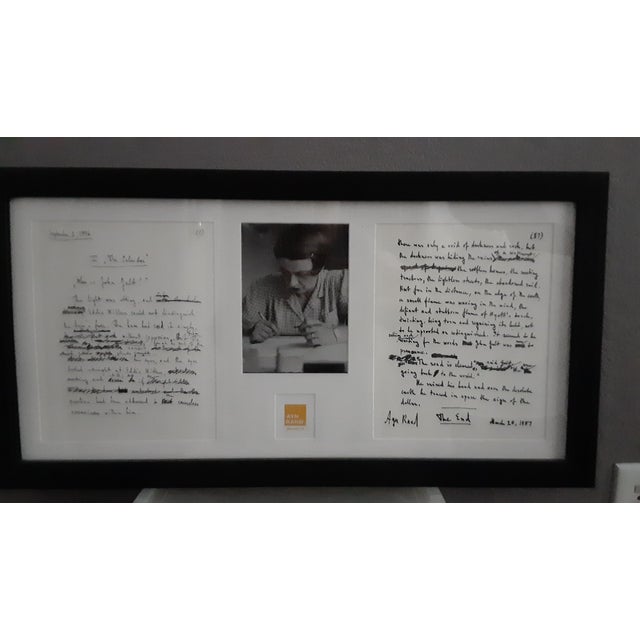 Early 21st Century Ayn Rand's Facsimile Handwritten Manuscript Pages for "Atlas Shrugged" For Sale - Image 5 of 6