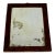 Antique Primitive Distressed Wall Mirror in Wood Frame With Wiggly Design For Sale