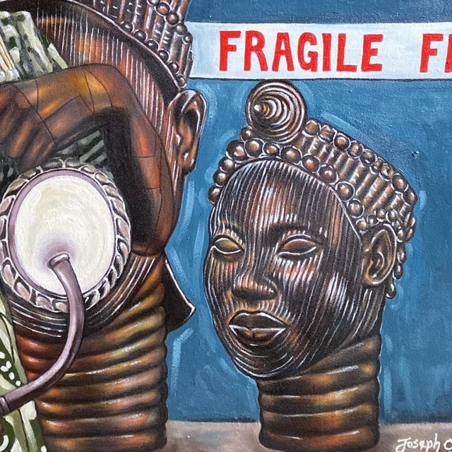 Modern "Fragile Heritage", Acrylic Painting on Canvas, 2025 For Sale - Image 3 of 4