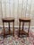 Empire Style Round Bedside Tables in Mahogany-Stained Wood, 1980s, Set of 2 For Sale - Image 9 of 9