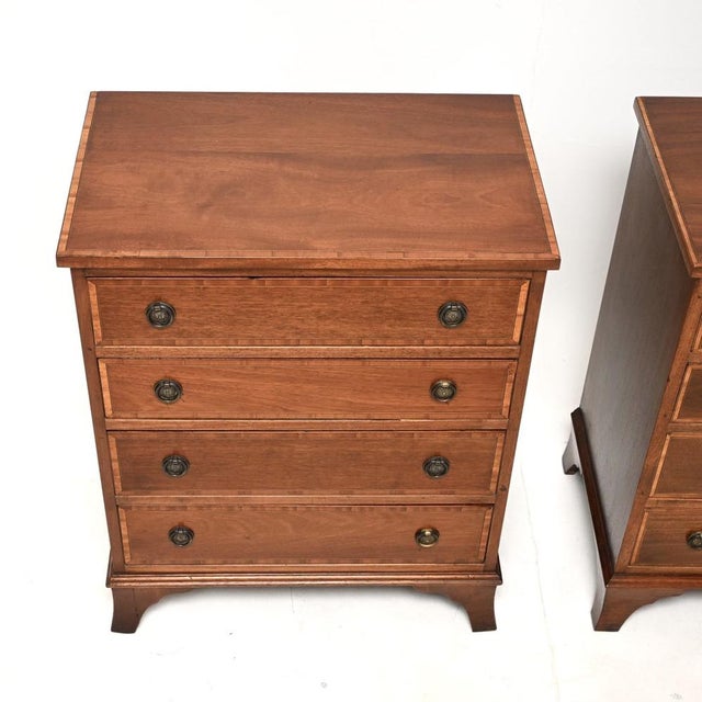 Vintage Georgian Chests of Drawers, 1930, Set of 2 For Sale - Image 6 of 13