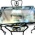 Mid-Century Modern 1986 Cast Iron Outdoor Garden Dining Set With Original Pebble Textured Semi Opaque Glass Top - Set of 5 For Sale - Image 3 of 9