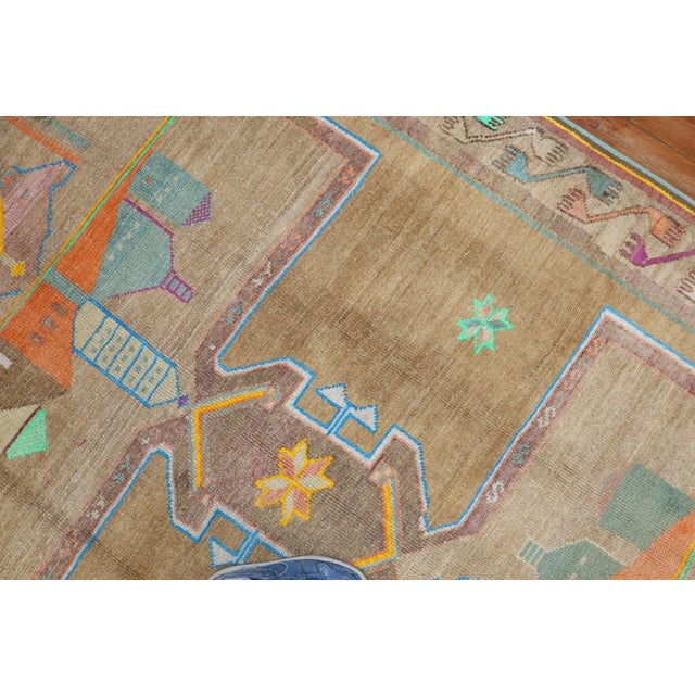 Late 20th Century Funky Turkish Kars Rug - 5'1" x 11'4" For Sale - Image 9 of 10