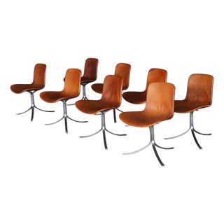 PK9 Dining Chairs by Poul Kjærholm for E. Kold Christensen, Denmark, 1960s, Set of 8 For Sale