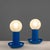 Blue Bedside Lamps, 1970, Set of 2 For Sale - Image 14 of 14