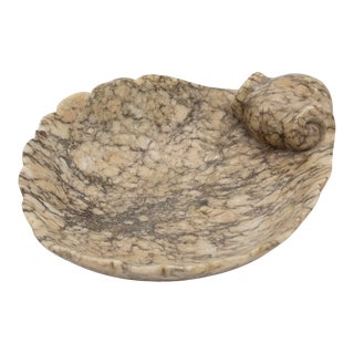 Italian Marble Shell Dish For Sale