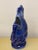 Vintage Mid 20th Century Blue Pottery Glazed Rooster Pitcher For Sale - Image 4 of 5