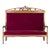 Red Red Velvet Sofa, Italy, Mid-20th Century For Sale - Image 8 of 8