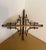 This antique Victorian style burnt bamboo corner shelf has a unique feature in that the Chinoiserie style painted motif of...