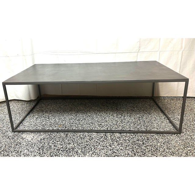 Bernhardt Eaton Cast Aluminum Coffee Table For Sale In Detroit - Image 6 of 8