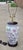 Vintage Chinese Porcelain Floral Table Lamp With Hardwood Base & Pleated Shade For Sale - Image 12 of 12