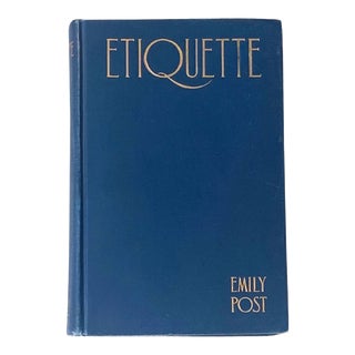 Emily Post's Etiquette Book, Early 1928 Edition For Sale