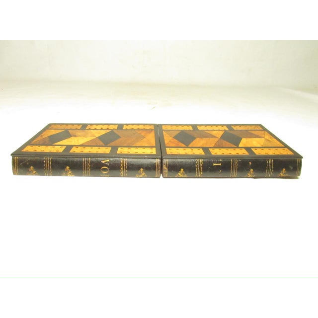 Antique English Cribbage Board Book Box For Sale - Image 9 of 11