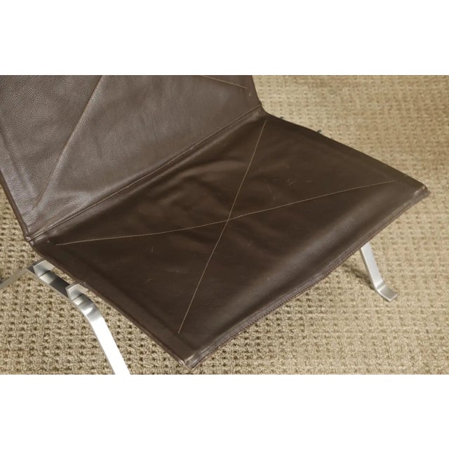 Early Production 'Pk-22' Lounge Chair by Poul Kjærholm for Ekc, Double-Signed For Sale - Image 13 of 18