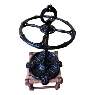 Antique Victorian Cast Iron Umbrella Stand For Sale