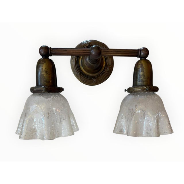 Antique Double Wall Sconce For Sale - Image 4 of 7