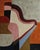 “Souvenir d’une harmonie” is an original geometric abstract oil painting by French contemporary artist Sophie Dumont. A...