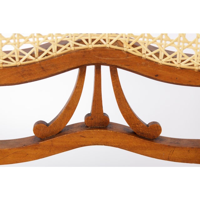 Wood Antique Belgian Dining Chair in Beech Wood, 1920s For Sale - Image 7 of 10