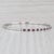 Modern 1.25ctw Diamond Ruby Flexible Bangle Tennis Bracelet 14k White Gold 6.75" For Sale - Image 3 of 7