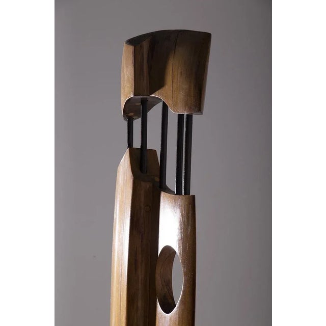 Elvio Becheroni, Totem, Walnut Sculpture For Sale - Image 4 of 11