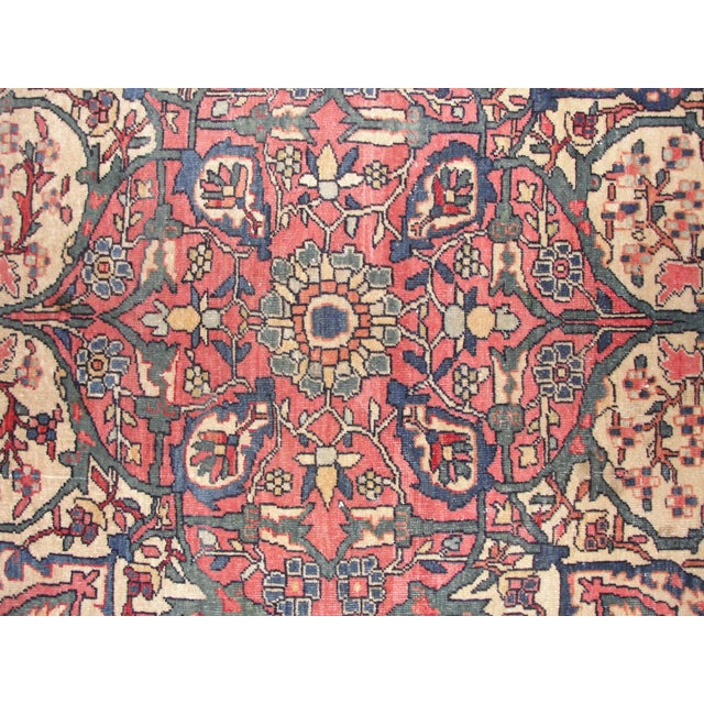 Antique Persian Feraghan Sarouk, 10'6" × 14'6" For Sale - Image 9 of 10