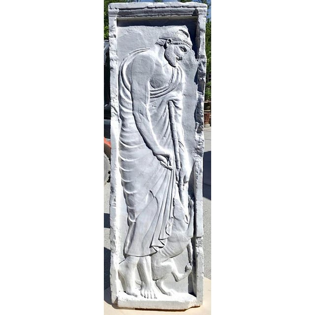 Sculpture of Stele, Alxenor of Orcomeno, 20th Century, Plaster For Sale - Image 3 of 6