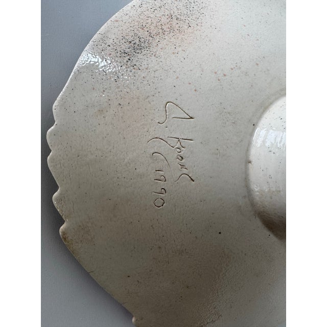 1990s J. Koons Signed Art Ceramic Pedestal Bowl For Sale - Image 12 of 12