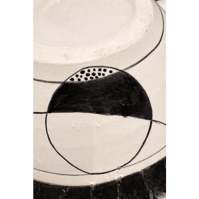 Caltagirone Ceramic Geometric Centerpiece with Pinecone Scales, 2000s For Sale - Image 10 of 11