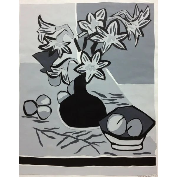 Artist: Shannon Parabera Country: USA Medium:Original Painting Marks: Vinyl Collage Dated 10 – 2000 Size: 24 x 18.50...