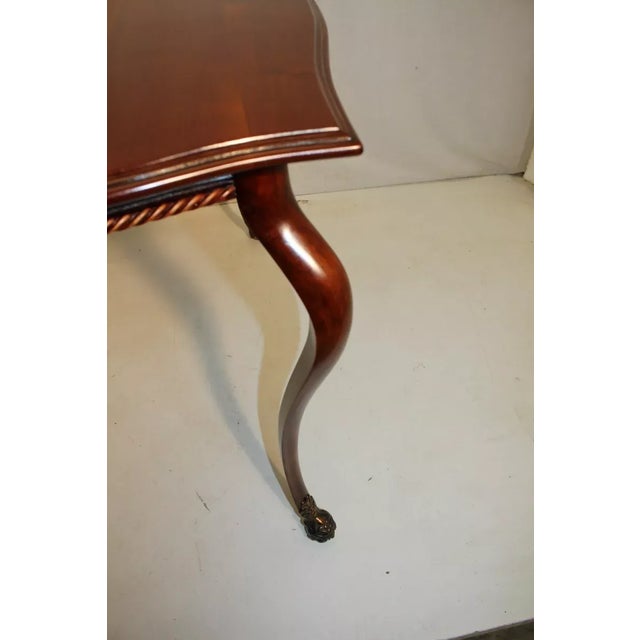 French Victorian Solid Walnut Center Table With Ormolu, 19th Century For Sale - Image 9 of 9