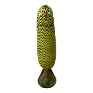 Late 20th Century Vintage Abstract Italian Art Glass Parrot Sculpture Limited Edition # 65/69