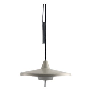 Grey Pendant Lamp with Counterweight, Germany, 1950s For Sale