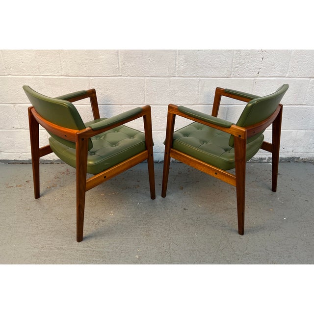 Wood Mid-Century Pair of Svegards Markaryd Scandinavian Arm Chairs For Sale - Image 7 of 12