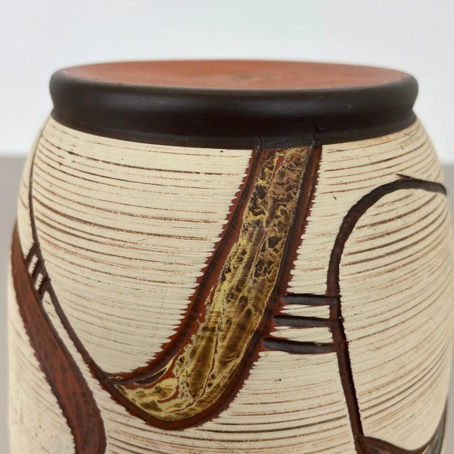 Abstract German Colorful Ceramic Pottery Vase by Franz Schwaderlapp for Sawa, 1950s For Sale - Image 16 of 17