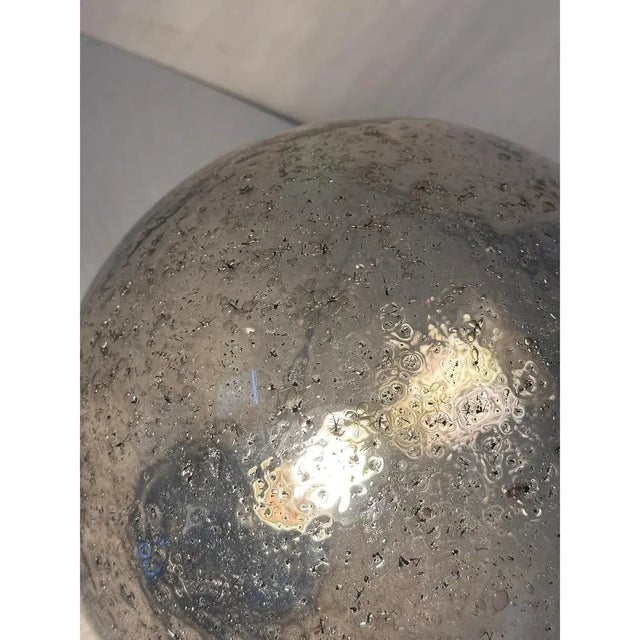 Italian Table Lamp Murano Glass by SimoEng in clear and fume' Impressive table lamp in clear and fume' murano glass, the...