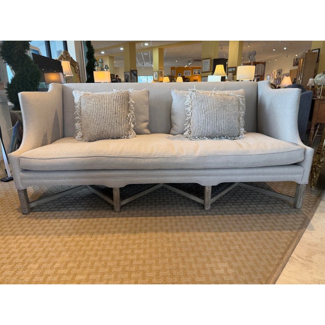 Boho Chic Dennis & Leen Gainsborough Sofa With Interlocking X-Stretcher Base For Sale - Image 3 of 11