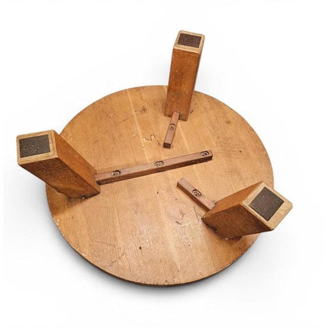 Vintage Brutalist Oak Coffee Table, 1960s For Sale - Image 16 of 18