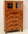 Empire chest of drawers - display cabinet Made of solid walnut and walnut veneer Early 19th century - Empire Dimensions:...