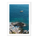 La Fontelina by Natalie Obradovich in White Framed Paper, Medium Art Print For Sale