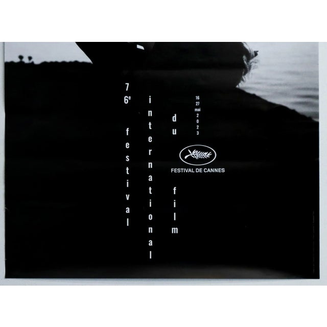 Contemporary 2023 Official Cannes Film Festival Poster - 76e Festival International Du Film De Cannes - Catherine Deneuve For Sale - Image 3 of 3