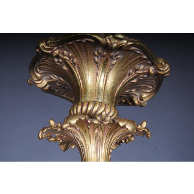 19th Century Gilt Bronze Chandelier, France, 1890s For Sale - Image 12 of 15
