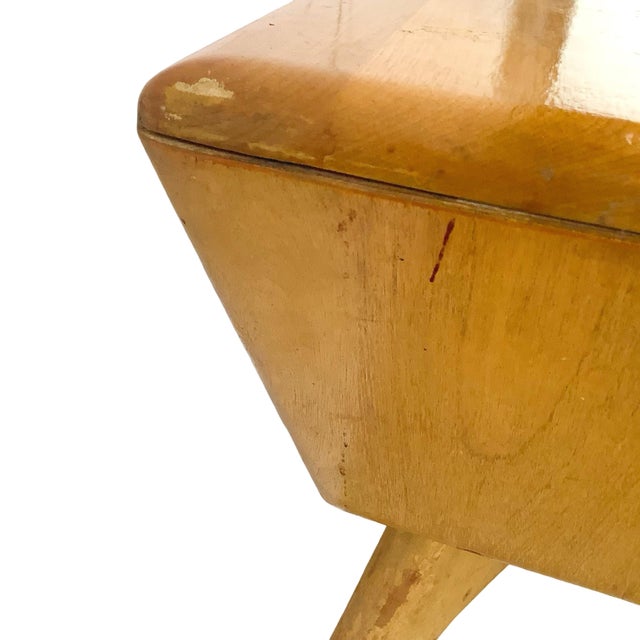 Heywood-Wakefield Solid Birch Encore End Table in Wheat For Sale - Image 13 of 18