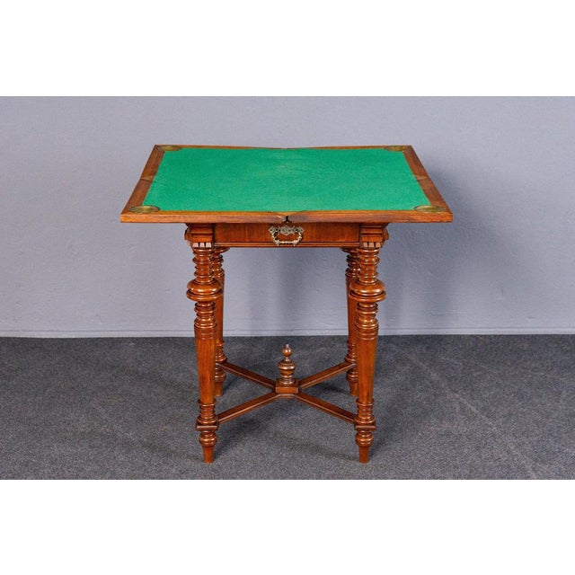 Wilhelminian Brown and Green Side Table For Sale - Image 12 of 18