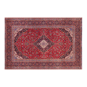1960s 9'9" X 12'9" Hand-Knotted Wool Area Rug - Traditional Medallion