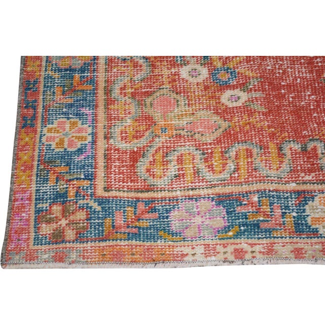 Turkish Vintage Turkish Anatolian Hand Knotted Wool Rug, 3'x6'6'' For Sale - Image 3 of 5