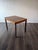Beautiful little mid century modern Scandinavian Rosewood end table. Height 27.5" Width 27.5" Depth 19.75"