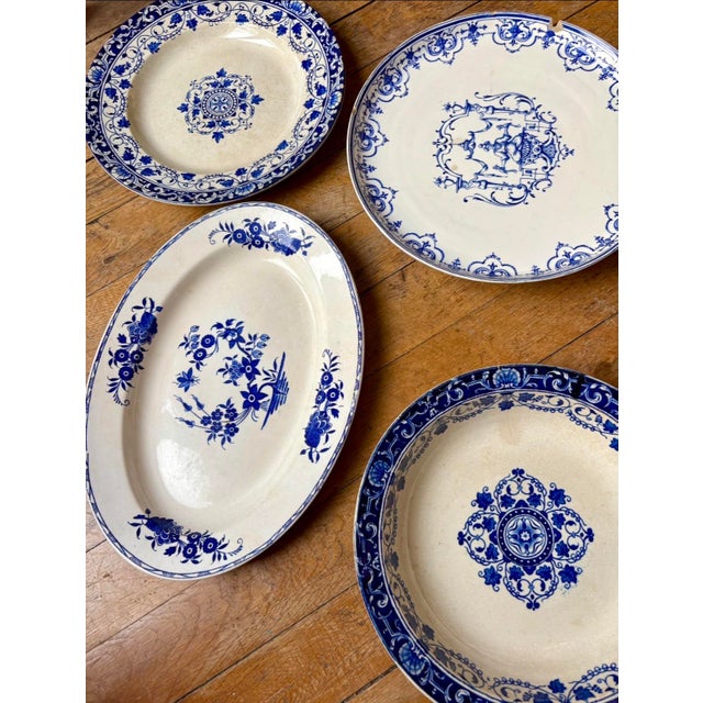 Large Antique Plates, Late 19th-Early 20th Century, Set of 5 For Sale - Image 5 of 18