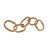 2020s Matthew Izzo Home Otto Natural Rattan Decorative Chain With Brass Detail Decorative Object For Sale - Image 5 of 6
